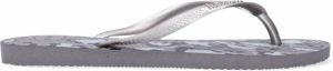Havaianas Slim Animals Grijs Silver Dames Teenslippers