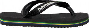 Havaianas Brasil Logo Teenslippers Zwart Kicksshop.nl