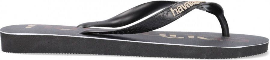 Havaianas Top Logomania teenslippers met camouflageprint zwart