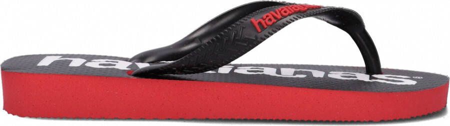 Havaianas Top Logomania 2 Unisex Slippers Zwart Rood