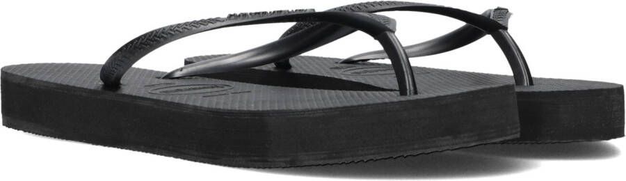 HAVAIANAS Teenslippers Dames Kids Slim Glitter Ii Maat: 33 34 Materiaal: Rubber Kleur: Zwart