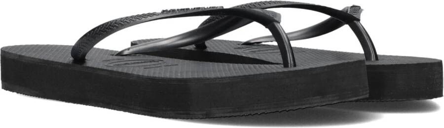 HAVAIANAS Teenslippers Dames Kids Slim Glitter Ii Maat: 33 34 Materiaal: Rubber Kleur: Zwart