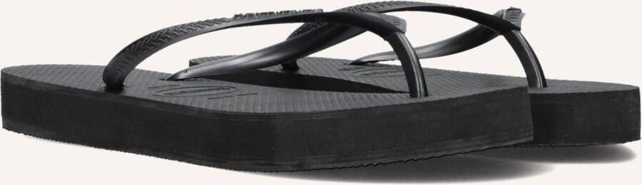 HAVAIANAS Zwarte Slippers Slim Flatform