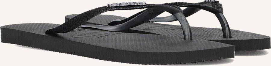 HAVAIANAS Teenslippers Dames Slim Glitter Ii Maat: 41 42 Materiaal: Rubber Kleur: Zwart