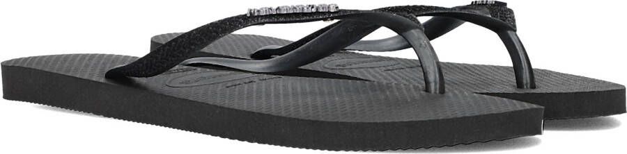 HAVAIANAS Teenslippers Dames Slim Glitter Ii Maat: 35 36 Materiaal: Rubber Kleur: Zwart