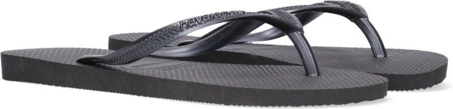 Havaianas Slim teenslippers zwart Meisjes Rubber 35 36