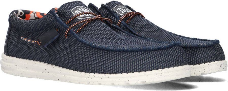 Hey Dude Instappers Instapschoenen Canvas Wally sox Blauw