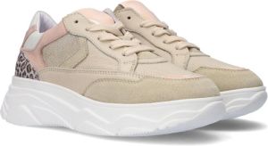 Hip H1580 Lage sneakers Leren Sneaker Meisjes Beige