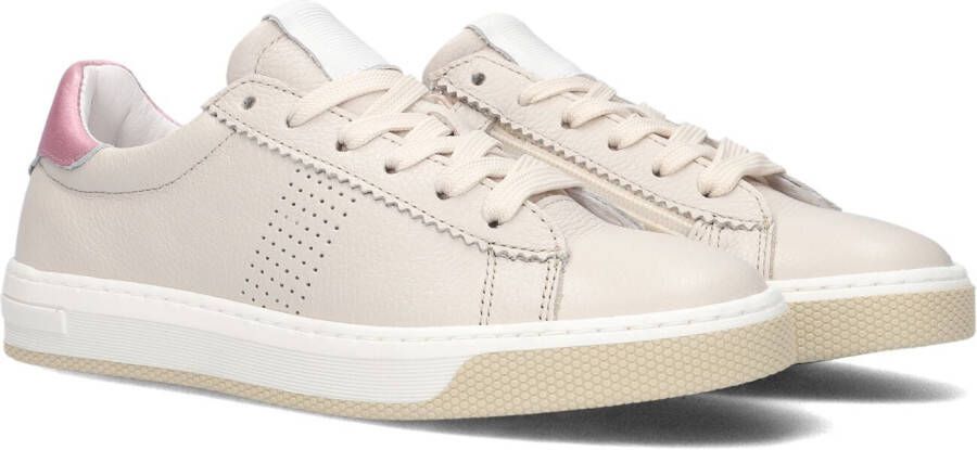 Hip H6097 Lage sneakers Leren Sneaker Meisjes Kids Beige