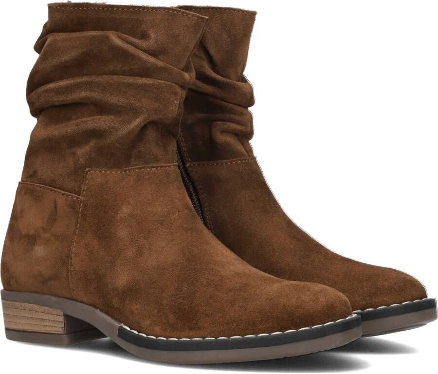 Hip H1738 Enkellaarsjes Enkelboots met rits Meisjes Kids Cognac