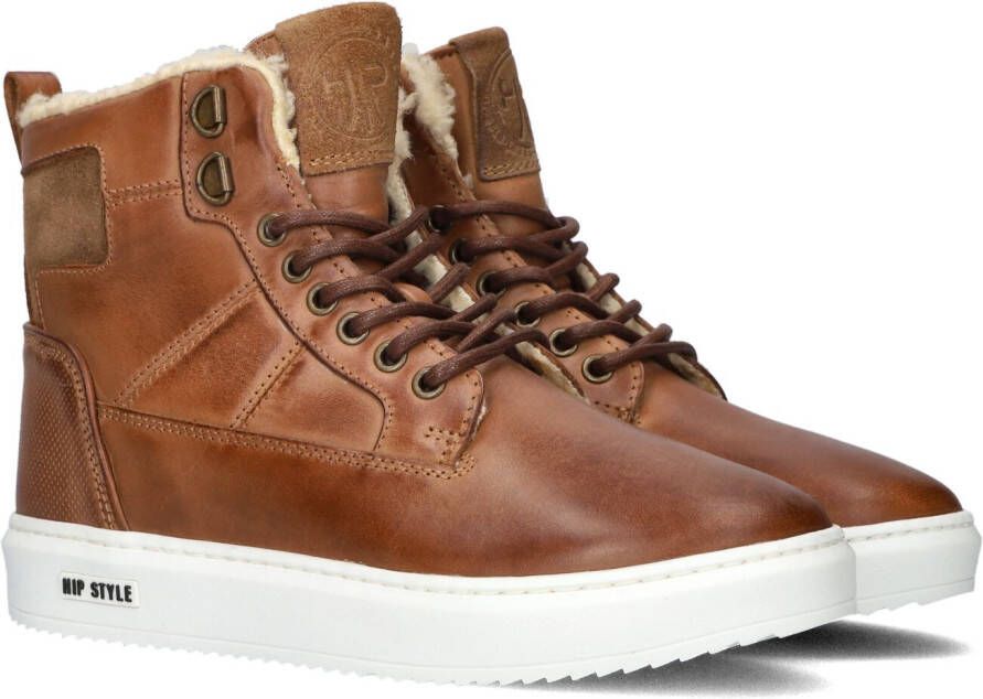 HIP Cognac Veterschoenen H2729