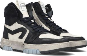Hip H1246 Hoge sneakers Leren Sneaker Donkerblauw