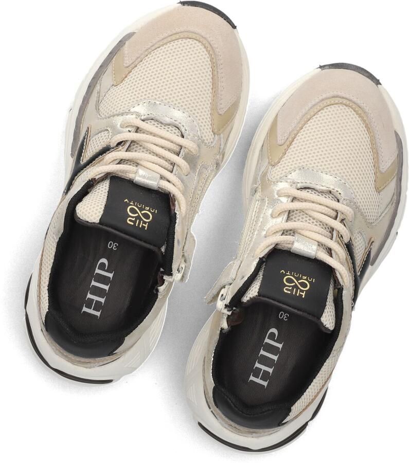 Hip leren sneakers beige Leer Sneaker van - Foto 3