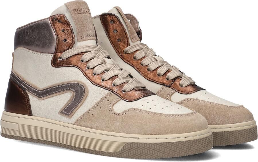 Hip H1301 Sneakers Meisjes Leren Sneaker Beige