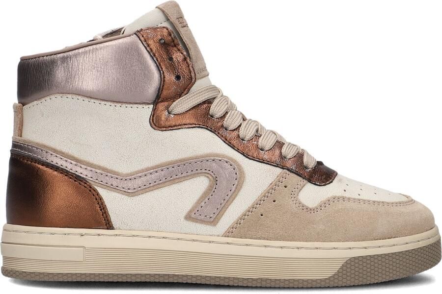 Hip H1301 Sneakers Meisjes Leren Sneaker Beige - Foto 3