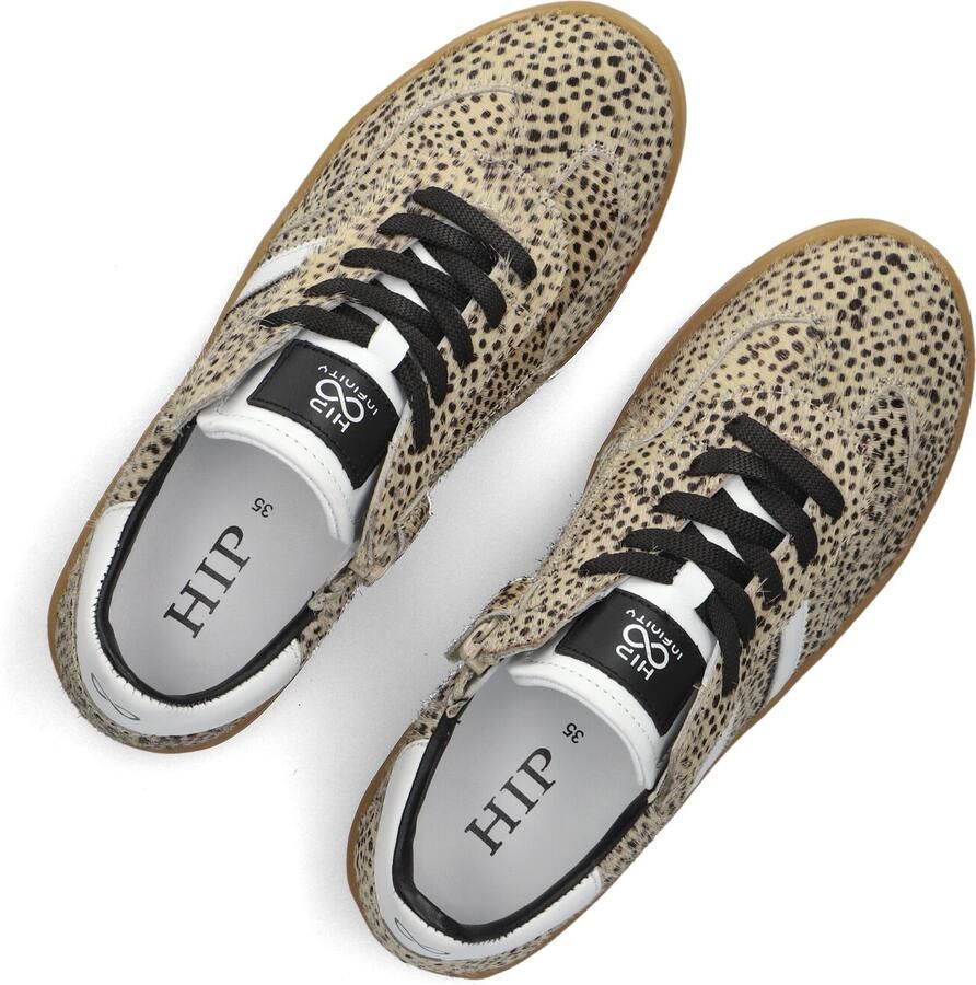 Hip H1500 Sneakers Meisjes Leren Sneaker Beige - Foto 4