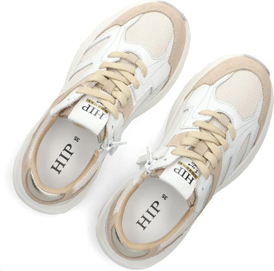 Hip Meisjes Lage sneakers Chunky zool H1815 Beige Leer - Foto 4