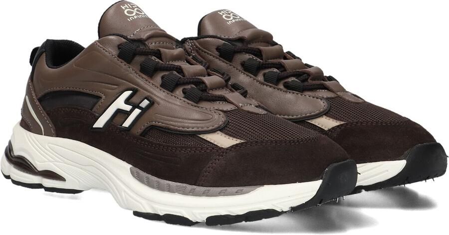Hip H1660 Sneakers Jongens Leren Sneaker Bruin