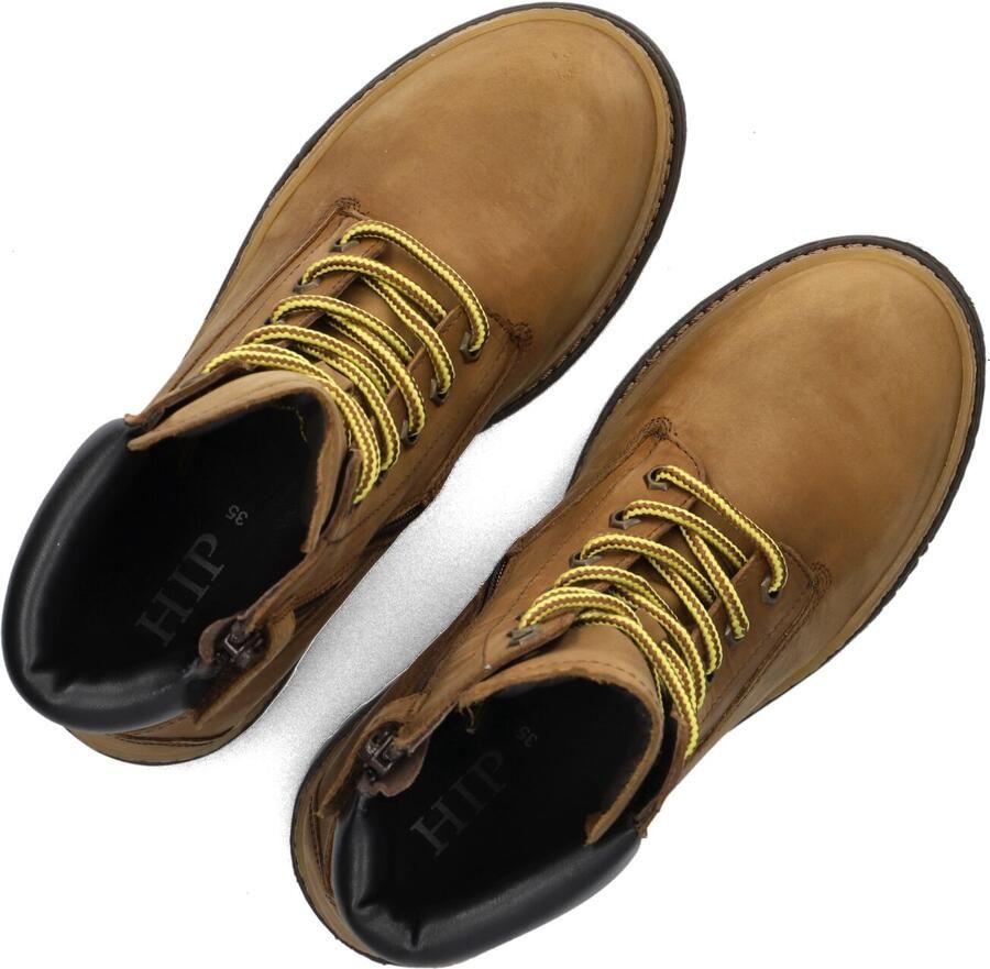 Hip H1704 Sneakers Jongens Leren Sneaker Camel - Foto 2