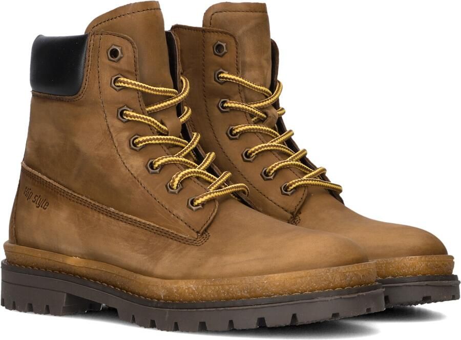 Hip H1704 Sneakers Jongens Leren Sneaker Camel