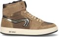 Hip leren sneakers brons Meisjes Leer Sneaker van - Bruin