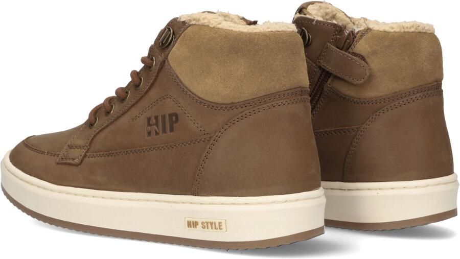 Hip leren veterschoenen cognac Bruin Jongens Leer - Foto 6