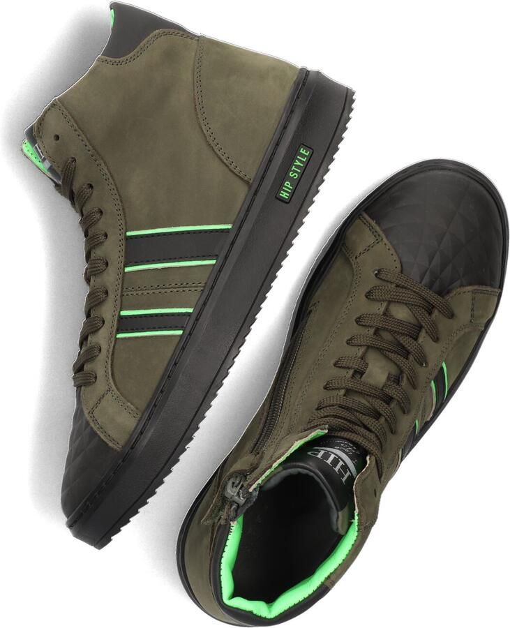 Hip H1943 Hoge sneakers Jongens Kids Groen - Foto 5