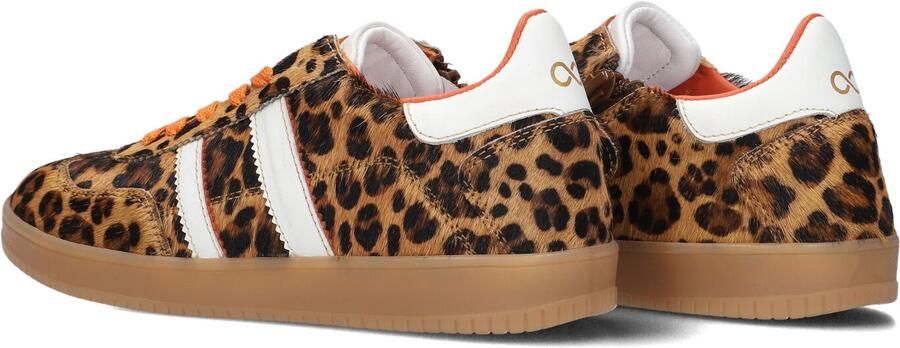 Hip leren sneakers panterprint oranje Bruin Meisjes Leer Panterprint - Foto 5