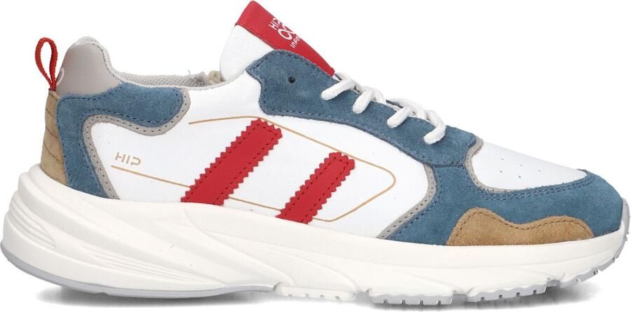 Hip H1666 Sneakers Jongens Leren Sneaker Wit