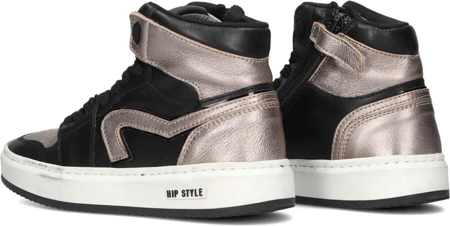 Hip H1765 Sneakers Meisjes Leren Sneaker Zwart - Foto 5