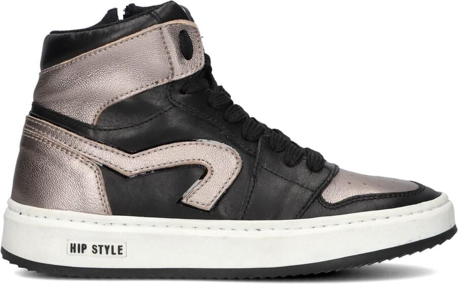 Hip H1765 Sneakers Meisjes Leren Sneaker Zwart