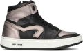 Hip H1765 Sneakers Meisjes Leren Sneaker Zwart - Zwart