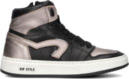 Hip H1765 Sneakers Meisjes Leren Sneaker Zwart
