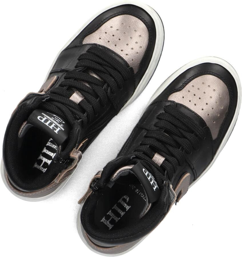 Hip H1765 Sneakers Meisjes Leren Sneaker Zwart - Foto 3