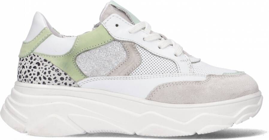 Hip H1580 Lage sneakers Leren Sneaker Meisjes Wit