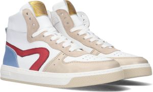 Hip H1301 Hoge sneakers Leren Sneaker Meisjes Wit
