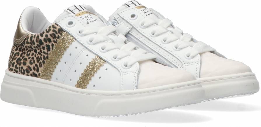 HIP Shoe Style Hip H1261 Lage sneakers Leren Sneaker Meisjes Wit