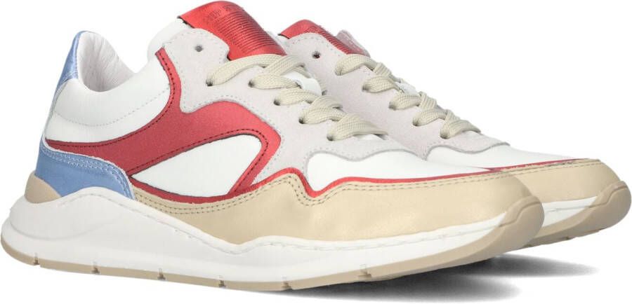 Hip H6355 Lage sneakers Leren Sneaker Meisjes Kids Wit