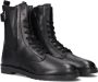 Hip H1314 Veterboots Laarzen Met Veters Meisjes Kids Zwart - Thumbnail 1