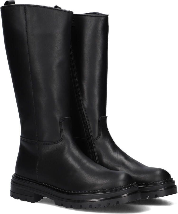 Hip H1624 Veterboots Laarzen Met Veters Meisjes Kids Zwart