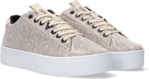 Bruin Tinten Hook-w Plateau Ds Lage sneakers Dames Beige