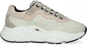 Hub Rock-w Lage sneakers Leren Sneaker Dames Beige