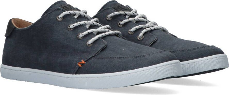 Hub Boss Casual schoen veter Heren Navy White Canvas