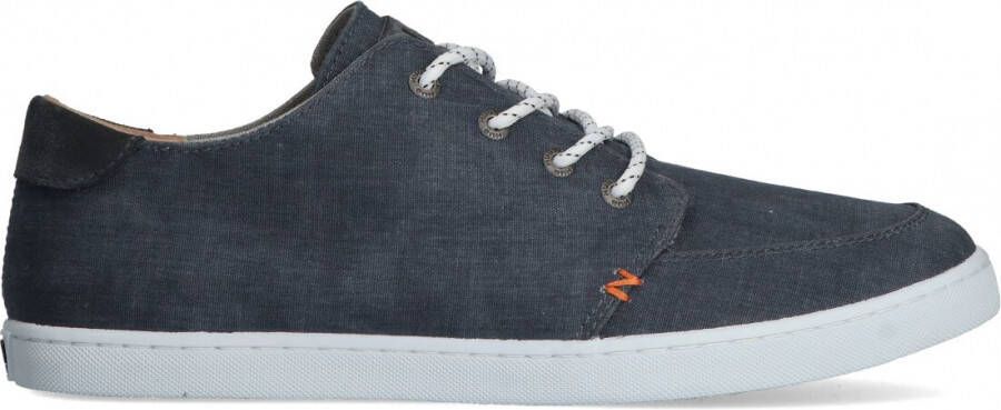 Hub Boss Casual schoen veter Heren Navy White Canvas