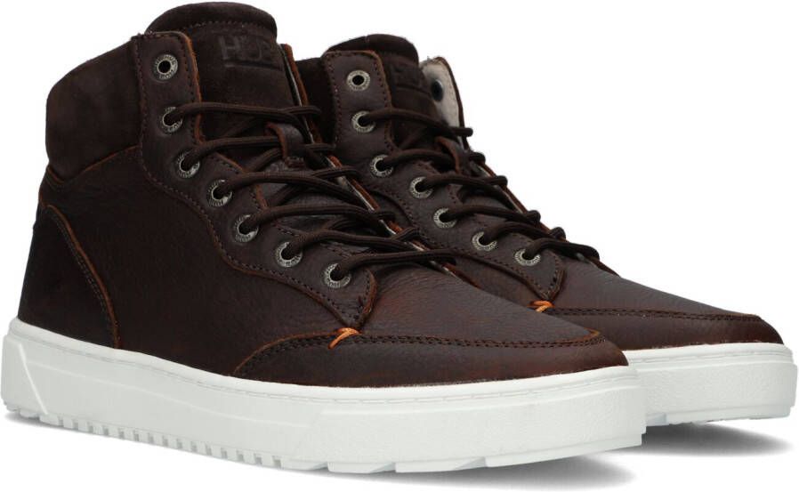 Hub Heren Hoge Sneakers Dundee Brown Heren