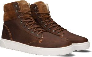 Bruin Tinten HUB Dublin 2.0 Hoge sneakers Heren Cognac