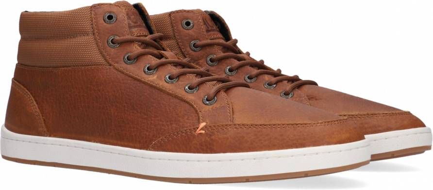 Hub Industry 2.0 Hoge sneakers Leren Sneaker Heren Cognac