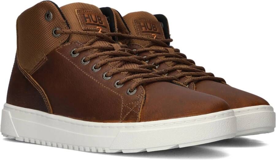 Hub Murrayfield 3.0 Hoge sneakers Leren Sneaker Heren Cognac