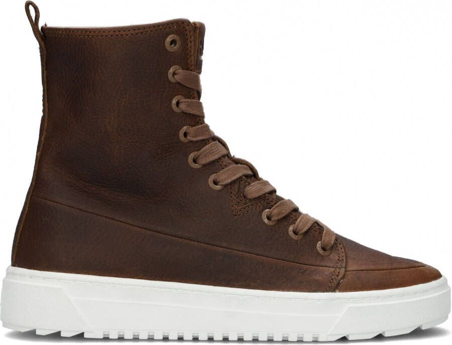 Hub Night Hoge sneakers Leren Sneaker Dames Cognac