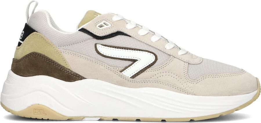 Hub Glide light bone white dark olive Suede Heren - Foto 3
